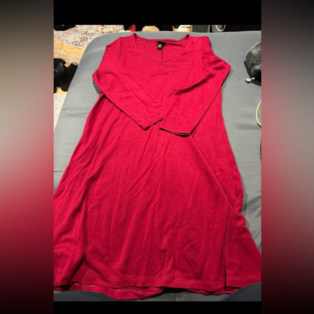 red dress